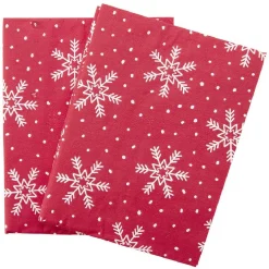 Serviette origami en papier rouge x12