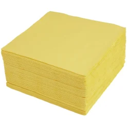 Serviette papier jaune 38x38cm x50 < Gifi