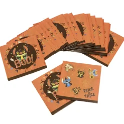Serviette papier x20 Disney Stitch Halloween orange 16,5x16,5cm < Gifi Hot