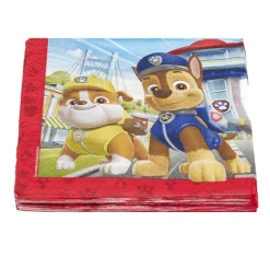 Serviette papier x20 Pat Patrouille bleu 16,5x16,5cm < Gifi Discount