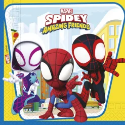 Serviette papier x20 Spidey 16,5x16,5cm < Gifi Hot