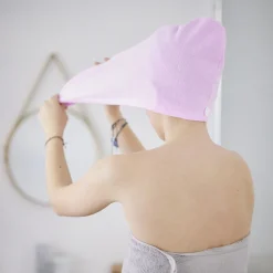 Serviette pour cheveux triangle 25x60cm < Gifi Outlet