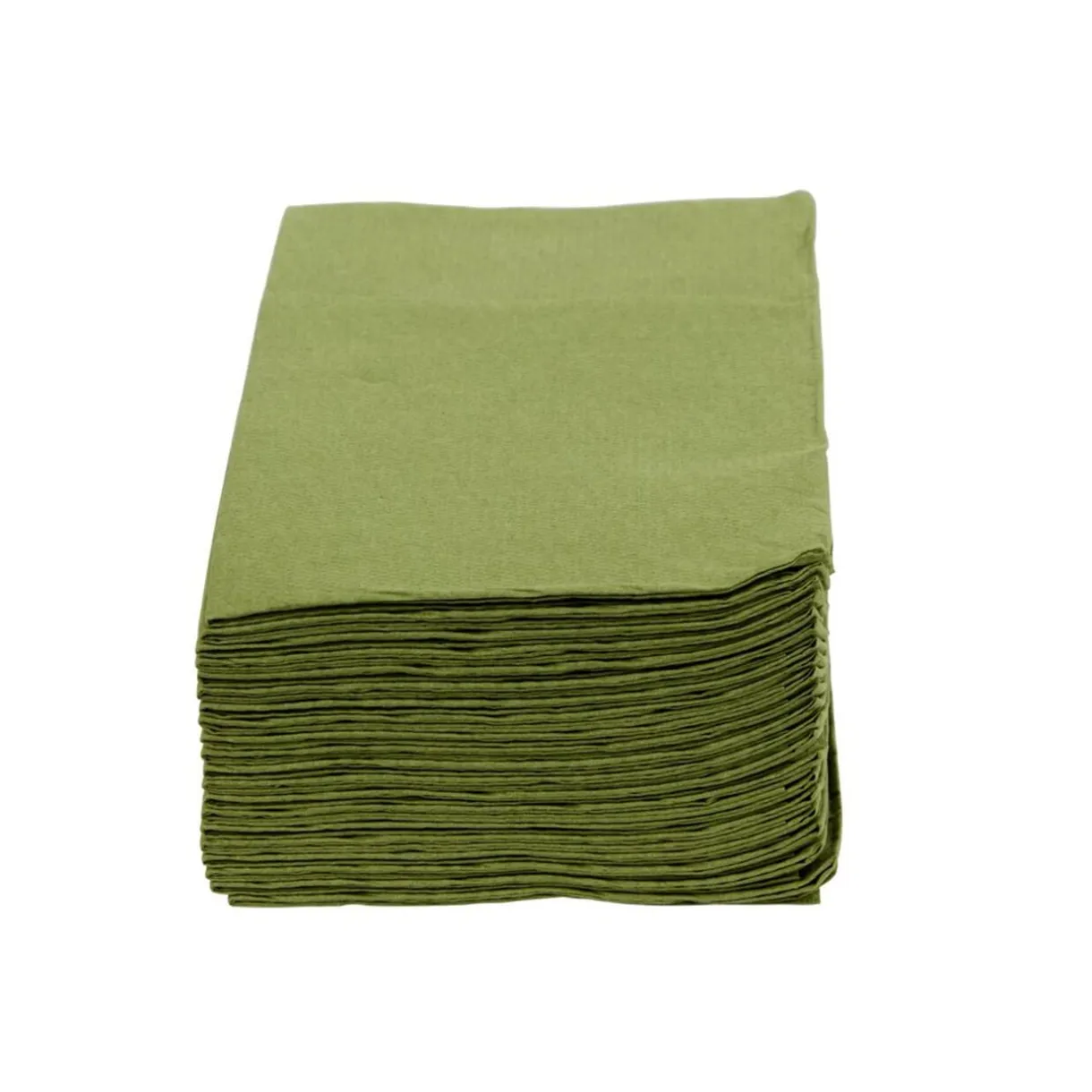 Serviette range couverts 40cm vert olive x20 < Gifi Outlet