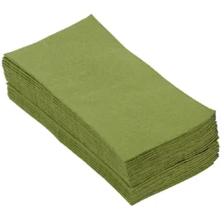 Serviette range couverts 40cm vert olive x20 < Gifi Outlet