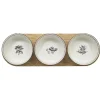 Set apéritif coupelle porcelaine x3 et support bambou < Gifi Clearance