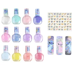 Set beauté enfant vernis nail art et 16 accessoires licences 29,5x29,5cm
