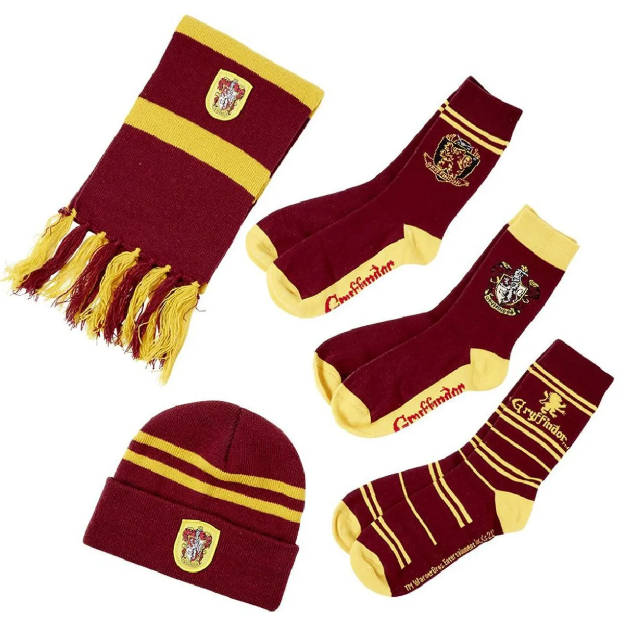 Set bonnet écharpe Chaussettes Harry Potter Gryffondor