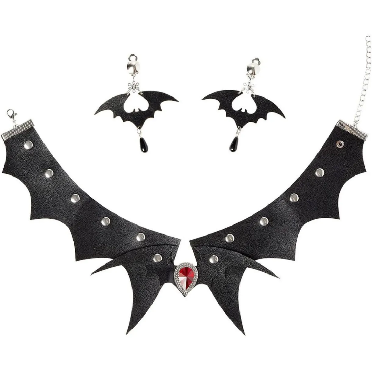 Set collier et boucles d'oreilles gothique Halloween < Gifi Discount