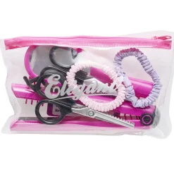 Set d'accessoires de coiffeuse 7 pièces avec trousse plastique rose < Gifi Best