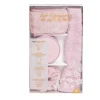 Set de bain femme avec serviette/disque démaquillant/chouchou/bandeau