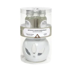 Set de brûleur et 3 huiles essentielles - 4 parfums