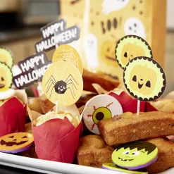Set de caissettes à muffin + piques décor Halloween - 24 pièces < Gifi
