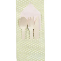 Set de couverts en bois dans pochon < Gifi