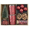 Set de Noël décoration de table rouge