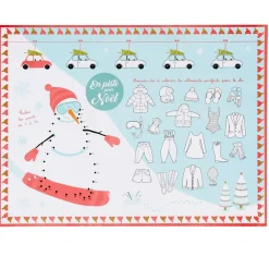 Set de table avec jeux en piste Noël x10 < Gifi New