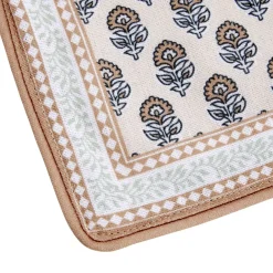Set de table coton et polyester motif Indie beige 30x40cm