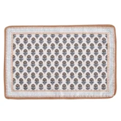 Set de table coton et polyester motif Indie beige 30x40cm