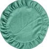 Set de table en velours bord volanté Ø38 cm vert < Gifi Sale