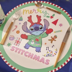 Set de table Noël Disney Stitch rond Merry Stitchmas Ø38cm < Gifi Hot