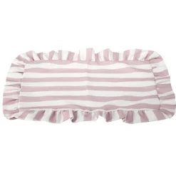 Set de table rectangulaire bord à volant motif rayure polycoton 30x45cm (3 modèles) < Gifi