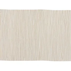 Set de table rectangulaire en bambou blanc