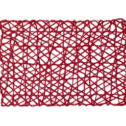 Set de table rectangulaire filaire rouge < Gifi Discount