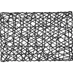 Set de table rectangulaire filaire noir
