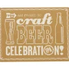 Set de table rectangulaire liège imprimé Bière