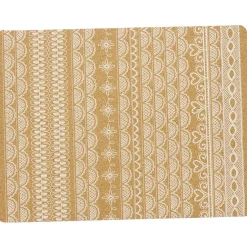 Set de table rectangulaire liège imprimé dentelle