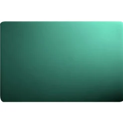 Set de table rectangulaire plastique vert foncé uni