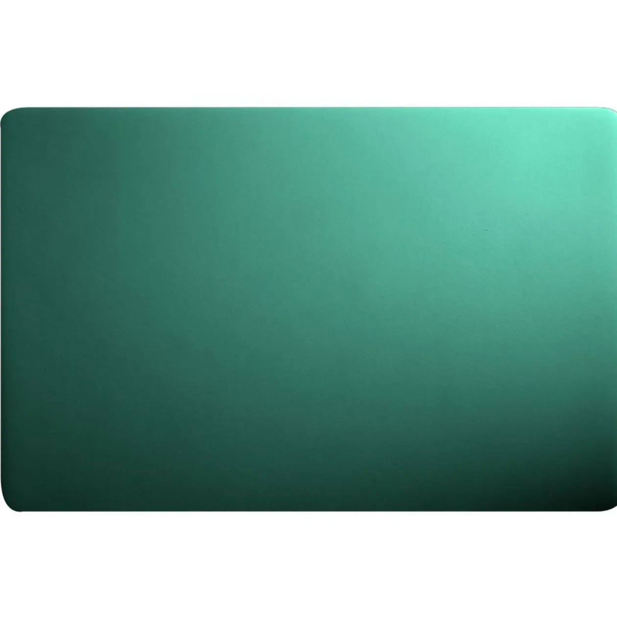 Set de table rectangulaire plastique vert foncé uni