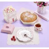 Set de table rectangulaire plastique bord festonné 30x45cm (3 modèles)