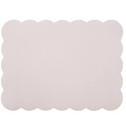 Set de table rectangulaire plastique bord festonné 30x45cm (3 modèles)