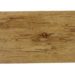 Set de table rectangulaire plastique effet bois marron clair