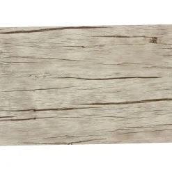 Set de table rectangulaire plastique effet bois gris clair