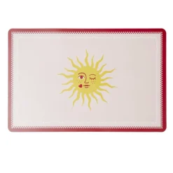 Set de table rectangulaire plastique motif tropical 28,5x43,5cm (2 modèles)