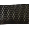 Set de table rectangulaire plastique imprimé géométrique noir doré