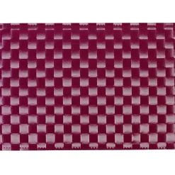 Set de table rectangulaire plastique effet tressé uni prune < Gifi Sale