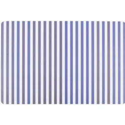 Set de table rectangulaire plastique imprimé Bayadère bleu blanc < Gifi Hot