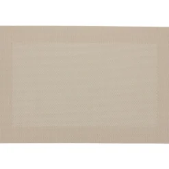 Set de table rectangulaire PVC 30x45cm effet tissé losange beige