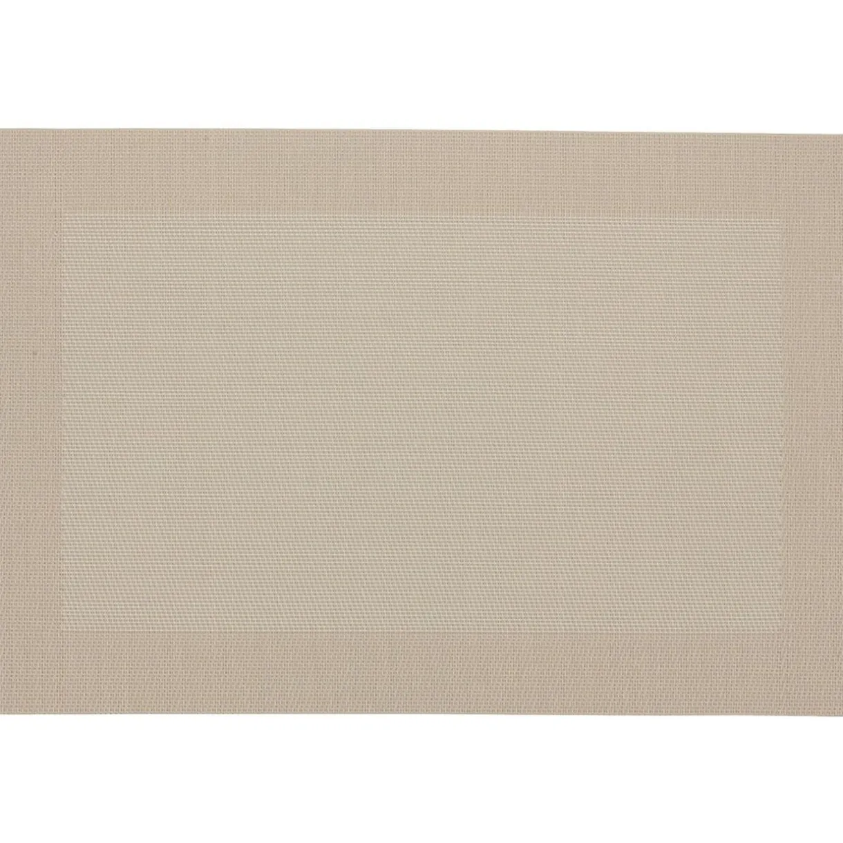 Set de table rectangulaire PVC 30x45cm effet tissé losange beige