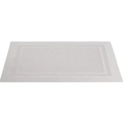 Set de table rectangulaire PVC 30x45cm effet tissé gris