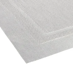 Set de table rectangulaire PVC 30x45cm effet tissé gris