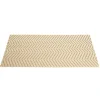 Set de table rectangulaire PVC 30x45cm motif chevron beige et marron