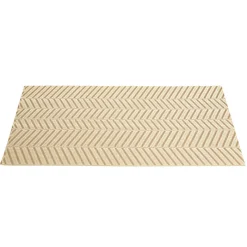 Set de table rectangulaire PVC 30x45cm motif chevron beige et marron