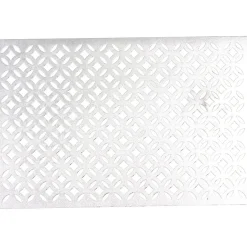 Set de table rectangulaire pvc motif ajouré gris argenté