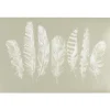 Set de table rectangulaire pvc décor plumes