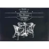 Set de table rectangulaire pvc motif Bistrot noir blanc < Gifi Best