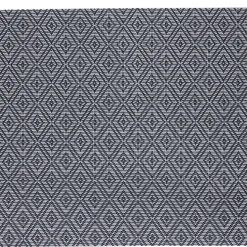 Set de table rectangulaire textilène imprimé losanges noir blanc < Gifi Sale
