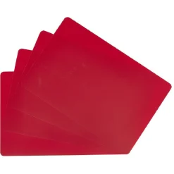 Set de table rectangulaire x4 pvc souple uni (4 modèles)